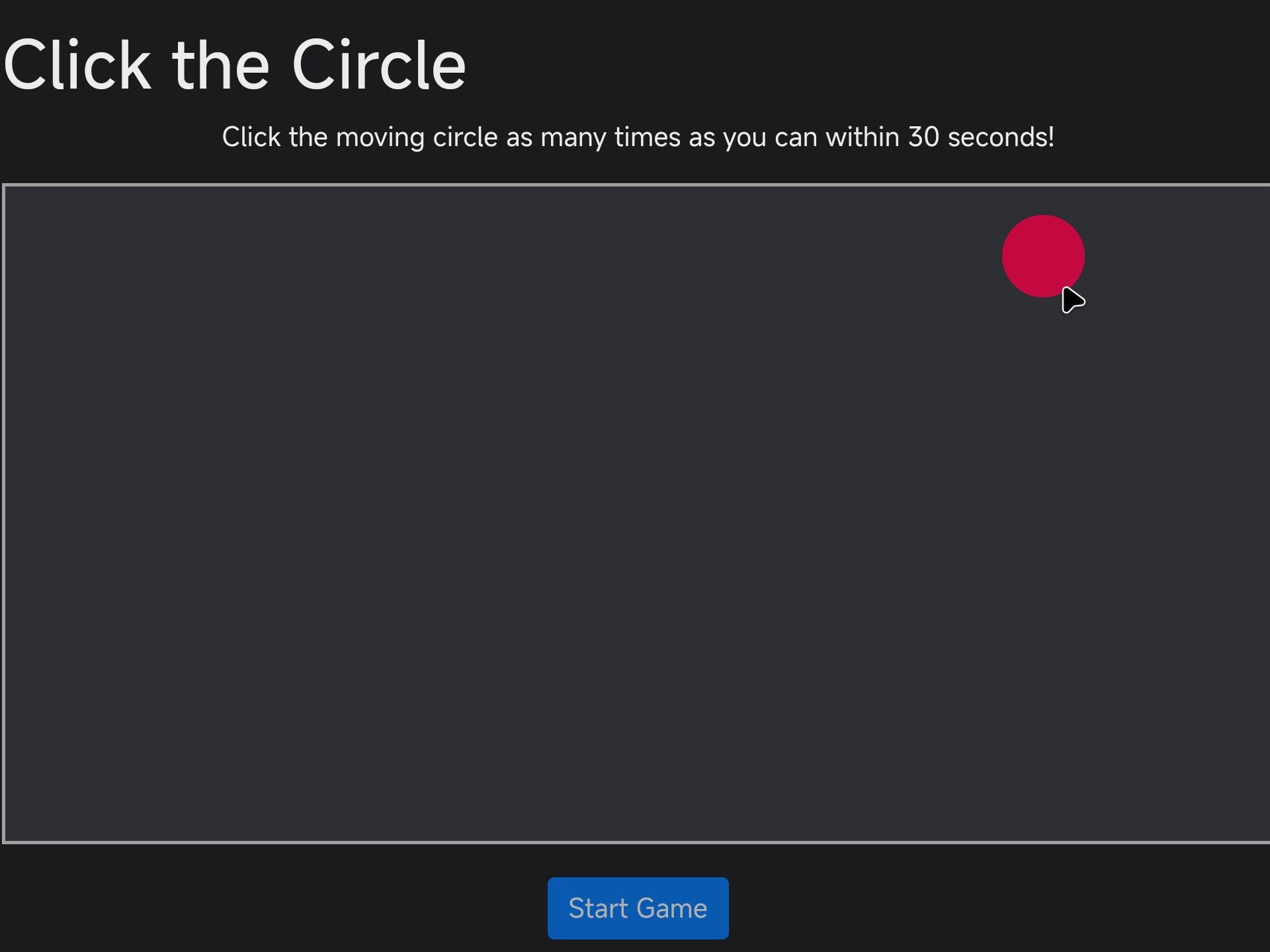Click the Circle
